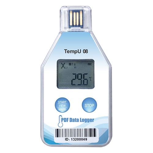 bitstrong 温度ロガー使い切りタイプ -30～+60℃ ディスプレイ付き NIST対応 1箱(20個入り) BS-LOG-TempU08-20P時計 温度計 湿度計 体重計 | 室内用 クロック インテリア雑貨 快適度計 測定器 多機能時計 日付表示 スヌーズ機能 カレンダー 時刻設定 バックライト 自動調整