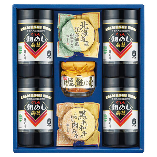 やま磯 バラエティ詰合せ 【味付のり・焼鮭ほぐし・北海道産昆布佃煮・黒毛和牛こだわり肉みそ】 22633205 ギフト お歳暮 お中元 お祝い 見舞い | 関連単語 土産 香典 贈り物 誕生日 プレゼント 御祝 バラエティ 詰め合わせ 退職 母の日 父の日 敬老の日 紅白