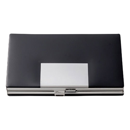 プレリー メタルコードバン名刺入れ ブラック 【9.5×6×1.2cm・馬革(コードバン)、金具(ステンレス)・カード入1室】 1032-040 文具 筆記 備品| 関連単語 スマッシュ 写真 美術 オレンズ ネロエナージェル 水彩 色 クレヨン 筆 ペンケリー 書道 筆 えんぴつ