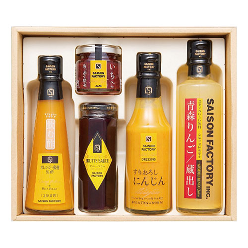 セゾンファクトリー セゾンセレクション 【飲む酢オレンジ+蜜柑黒酢・リッチスタイルジャムいちご・フルーツソースブルーベリー ほか】 1229-035 ギフト お歳暮 お中元 お祝い 見舞い | 関連単語 お年賀 御歳暮 御中元 初節句 七五三 入園 入学 卒業 進学 お祝い 5,840円