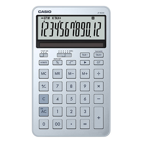 カシオ計算機 今めかしい計算器 ジャスト 計算器に磨き上げると御前上等を 内燃機関青碧 JF-M200-BU-N