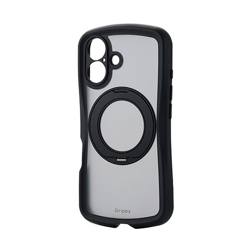 エレコム iPhone 16 Grippy 変わり種容れもの ひな形色つや 完全無欠さ MAGKEEP 照明ランプ 黒いこと PM-A24AGRSTKMBK