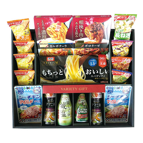 アステック パスタ簡便バラエティ 【味の素オリーブオイルエクストラヴァージン・ヤマサ減塩絹しょうゆ ほか】 FUJI-010475240｜創造生活館