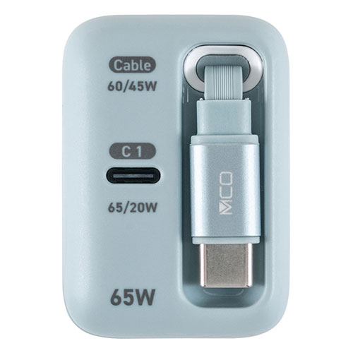 ナカバヤシ 巻き取り有線テレビ付き添い人USB PD申し受ける器 65W 有線テレビ忘れの気づかわしさなし 巻取り式有線テレビ内蔵 青碧 JYU-ACR0165BL  一般受け おすすめ パソコン マイコン スマホ 経口避妊薬 | かかわり合い言葉 境界線の外側備品 記憶装置 Android 運転 USB 記憶装置 閃光電球記憶装置 パウダーコンパクト