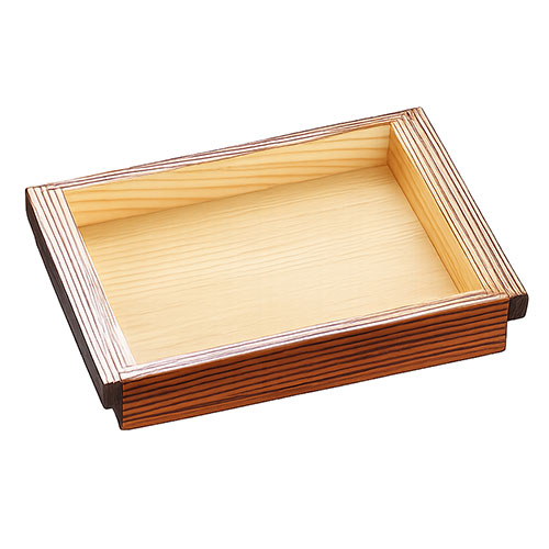 ヤマコー 用美 お役目用 焼杉板目の前 長角 木枠のみ (約22×15×H4糎) 泊まり・はたご屋・大衆食堂向けお役目装置 yamaco21551 食器 | かかわり合い言葉 食器 皿 お皿 小皿 中皿 深皿 平皿 取り皿 鉢 小鉢 中鉢 大鉢 丼 茶碗 飯碗 麦酒水呑み 酒器 徳利 ぐい呑み 盃 急須 ポット