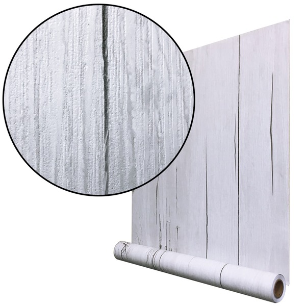 高級品市場返品okのインテリア 家具関連 10m巻 リメイクシートシール壁紙プレミアムウォールデコシートw Wa310 木目調レトロ白系 薬用入浴剤招福の湯付き 壁紙シールリメイクシート