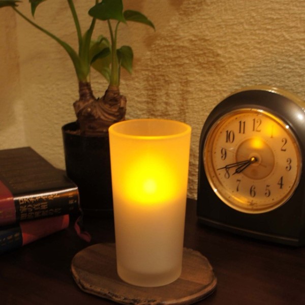 ろうそく 電気 ホルダー LEDキャンドル ホワイト