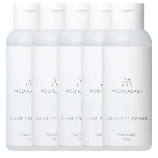まつ毛エクステ マツエク MEDICALASH クリアプレプライマー（前処理剤） 100ml 5本 8,755円