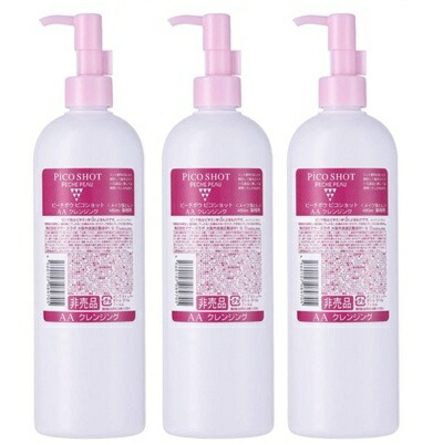 PECHE PEAU ピーチポウ ピコショット AAクレンジング 480ml 3本