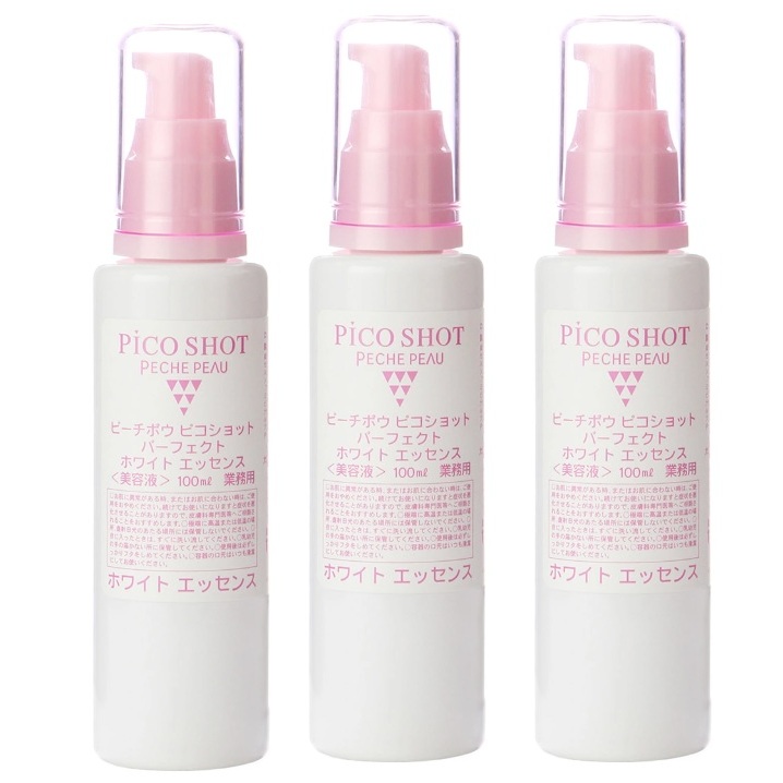 PECHE PEAU ピーチポウ ピコ打つこと パーフェクトホワイトエッセンス 100ml 3本