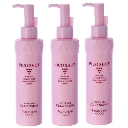 PECHE PEAU ピーチポウ ピコ打つこと スーパージェルクレンジング 180ml 3本
