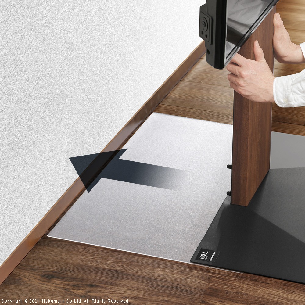 WALLインテリアテレビスタンドV3ロータイプ専用 ポリカーボネートフロアシート テレビ台 テレビスタンド 部品 パーツ フローリング 床保護パネル 床 シート 傷防止 キズ防止 汚れ防止 保護 WALLオプション