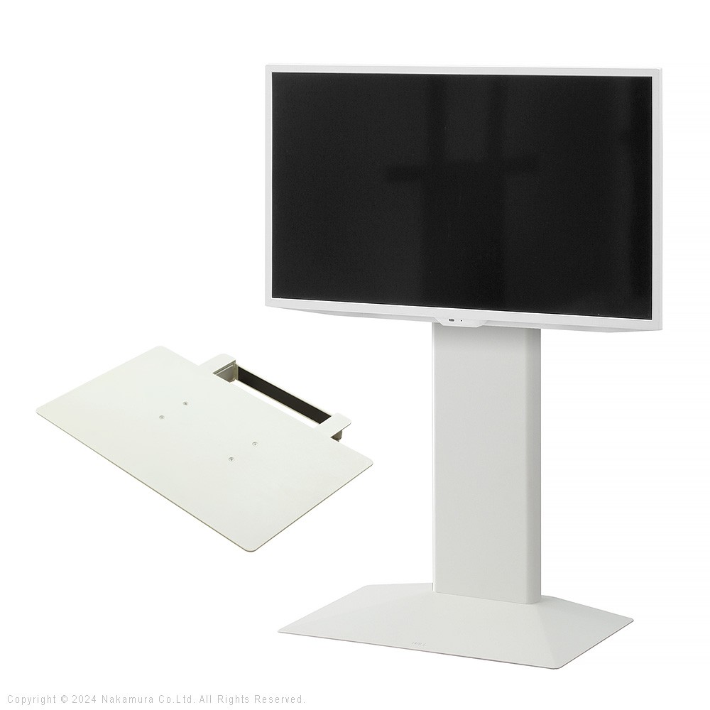 WALLインテリアテレビスタンドV3 COMPACT+棚板仕掛ける 24～55v相応う 壁寄せテレビ受像機台 TV照明ランプ 専用棚板 ヴィデオディスクリコーダー なおなお書き5 プレステ5 なおなお書き4 ミニ 小型 白いこと 白 黒いこと 黒 ウォール中毒者 赤銅色 白いことオーク材  肌理