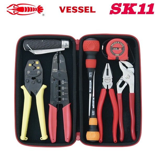 楽天市場 電気工事士技能試験向 工具セット Sdk 9tc 日本製 ツールセット 電気工事士 技能試験セット 実技 1種 2種 ｓ ｓ ｎ