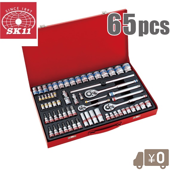 【楽天市場】SK11 ソケットレンチセット TS-2465M 65pcs ソケットセット ラチェットレンチセット 工具セット ツールセット