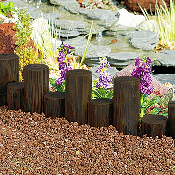 タカショー 乱杭8連l 高さ26 長さ62cm 囲い おしゃれ 仕切り 杭 土留め 玄関 庭 花壇 連杭 寄植え ナチュラル 柵 Hgk R8l フェンス 丸太 ガーデニング アプローチ 5個セット 約3m 天然木 ガーデンフェンス 木製