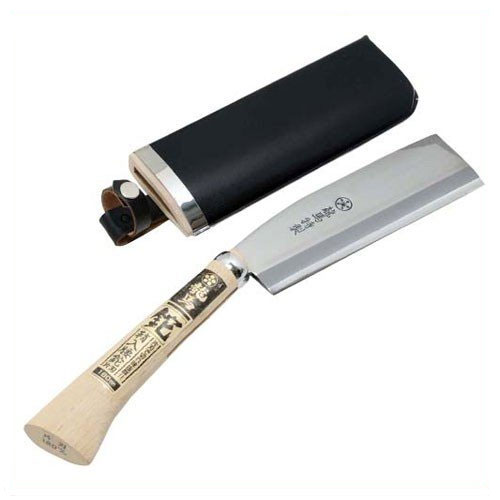 梅鉢龍馬 鞘入腰鉈 片刃 180mm 枝打ち 薪割り なた