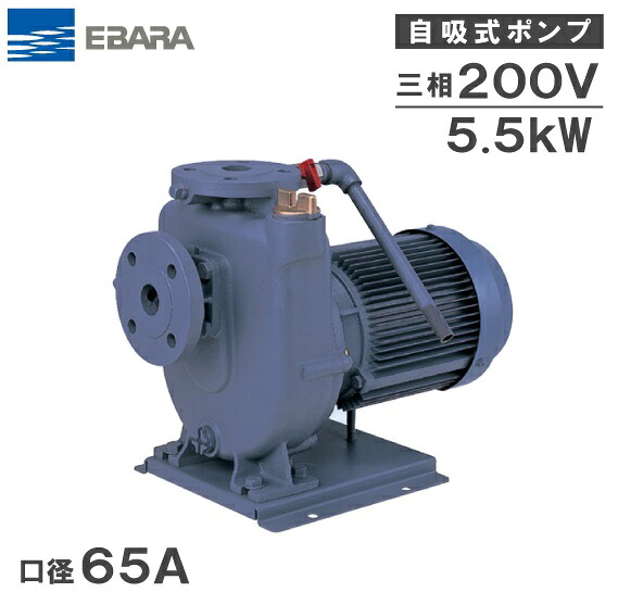 荏原揚水機 自吸揚水機 65FQD65.5C 5.5kw 60HZ 200V 65粍 水揚水機 水抜き揚水機 自吸式揚水機 溶解揚水機 農作用 エバラポンプ