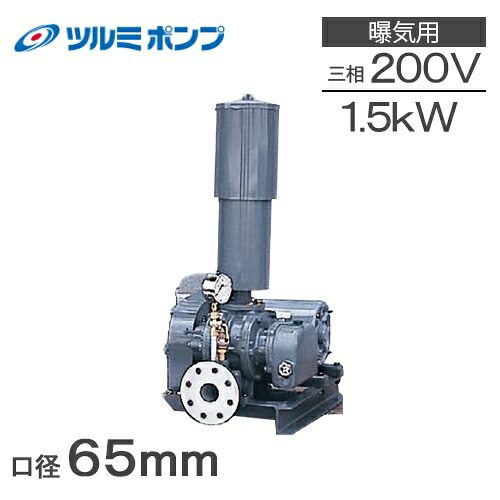 ツルミポンプ ルーツブロワー RSA-65 1.5kw 三相200V 65mm 鶴見ポンプ エアーポンプ ブロアー 曝気ブロワ エアポンプ|S.S.N
