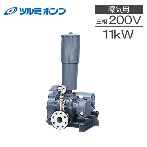 ツルミポンプ ルーツブロワー RSR-100 11kw 三相200V 100粍 鶴見揚水機 大気圏揚水機 ブロアー 空気にさらすことブロワ エア湖揚水機