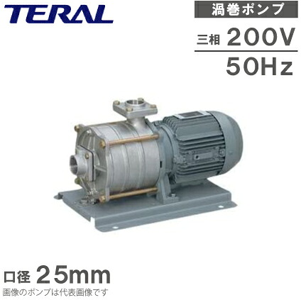 テラル ステンレス鋼製 渦巻形揚水機 NX-252-5.4-e 0.4kw 50HZ 200V 25粍 多段揚水機 回転運動揚水機 水揚水機 渦巻形揚水機 水社会的単位