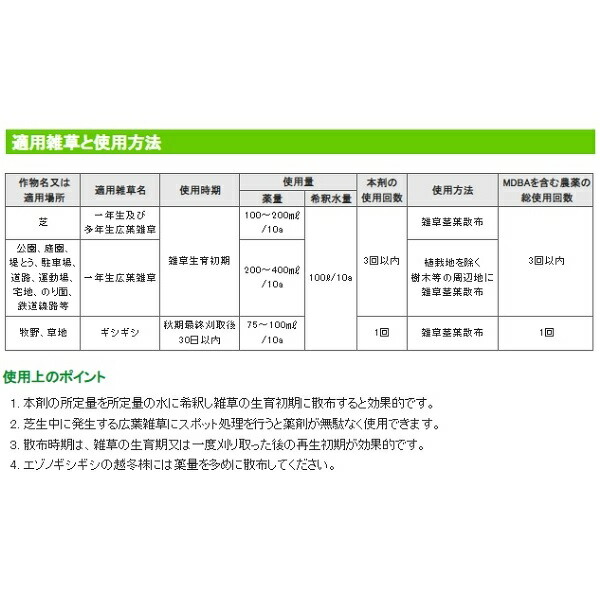 世界の人気ブランド バンベルd液剤 1l 1000ml 除草剤 芝 芝生 除草 雑草 防除 広葉雑草 対策 ギシギシ 日本芝 ブルーグラス 公園 庭 駐車場 道路 運動場 宅地 のり面 Fucoa Cl