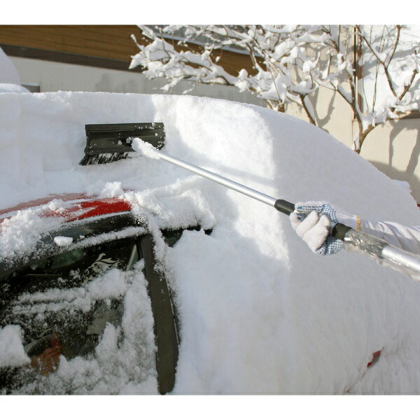 伸縮 スノーブラシ Snb 02 車 雪下ろし棒 雪下ろし スノーワイパー 窓 軽量 洗車ブラシ 除雪道具 メルテック 77 以上節約