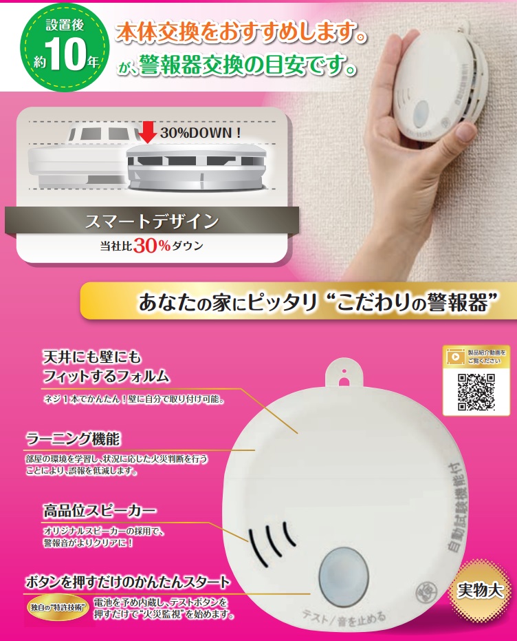 楽天市場 Hochiki 住宅用 火災報知器 煙式 Ss 2lt 10hcc ブザー 音声タイプ 火災警報器 火災報知設備 煙感知器 火事 ｓ ｓ ｎ