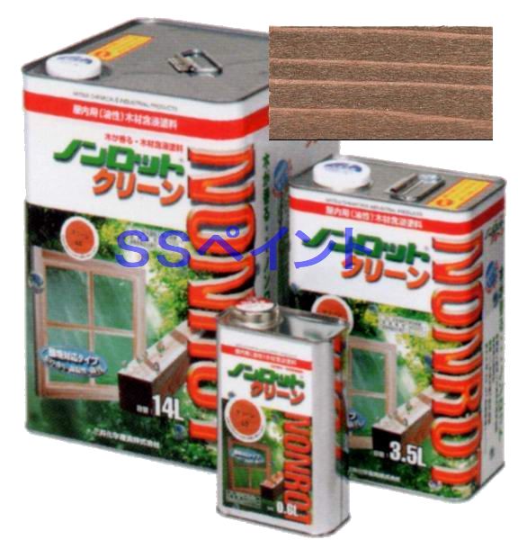 ノンロット喨喨たる 屋内用 油性 材木含浸えの具・木部染めつけるえの具 色：喨喨たるオリーブ(C-OV) 3.5L