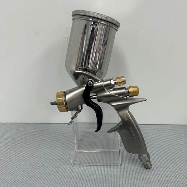 (K.M)明治（meiji）スプレーガン　FINER-FORCE B　塗料カップ4GF-Uセット　重力式　ノズル口径：１.6mm