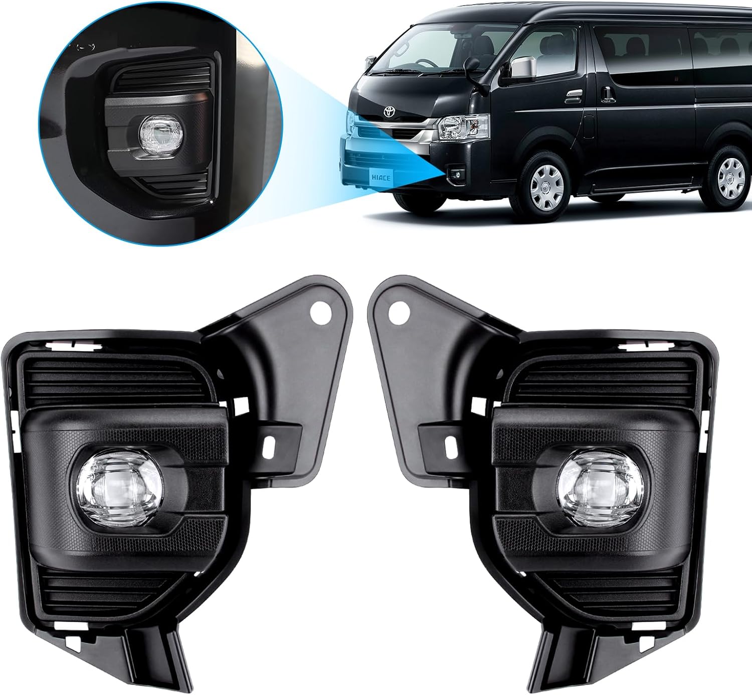 200系 ハイエース 7型 LED 純正タイプ フォグランプ 新品 リレー配線