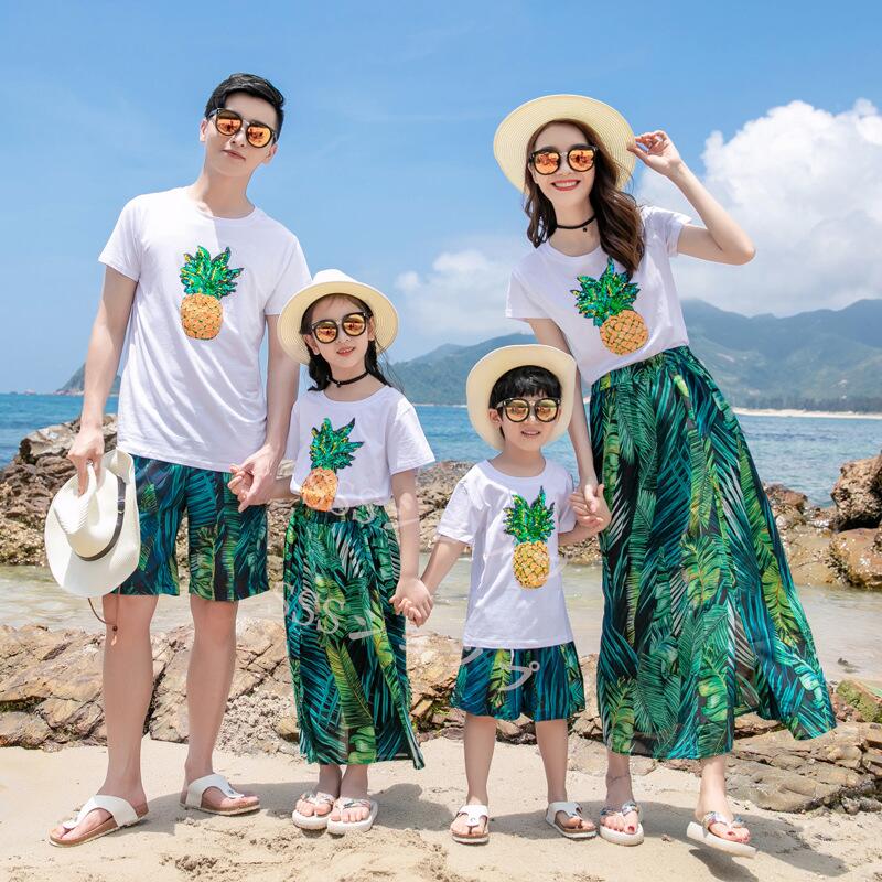 特性好いたらしいな新品 アロハシャツ メンズ キッズ 親子 繋がり コーデ 親子 有りの実ルック 親子お一揃い 母の日 親子有りの実 二人組服 花柄たまり場衣裳 上下セットアップ 夏 海  母 お坊っちゃん 差し上げ物 父の日 差し上げ物