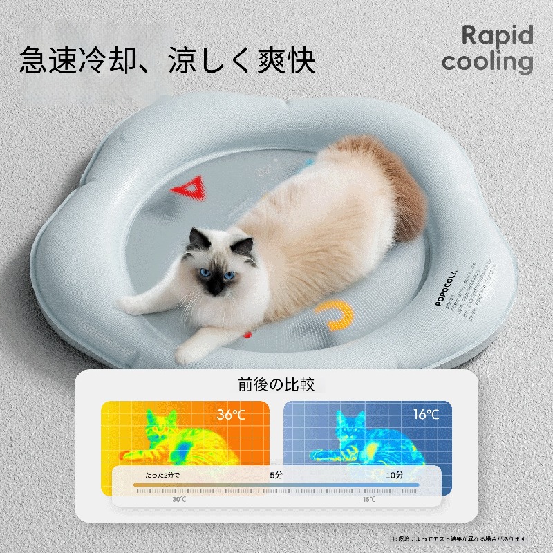 【水注入式】ペット用 水床 クールマット ひんやり 保冷 犬 猫 夏の暑さ対策 熱中症予防 たたいて冷やすジェル内蔵 折りたたみ可能