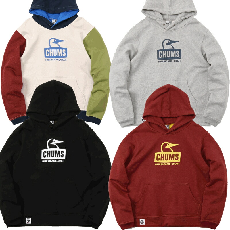 チャムス パーカー メンズ レディース CHUMS スウェット ブービーフェイス プルオーバー パーカ Booby Face Pullover Parka 防寒 保温 大きいサイズ ゆったり ファッション ブランド アウトドア ペンギン 黒 グレー バーガンディ ベージュ M L XL 2XL CH00-1303｜ＳＴ-ＫＩＮＧ 8,408円