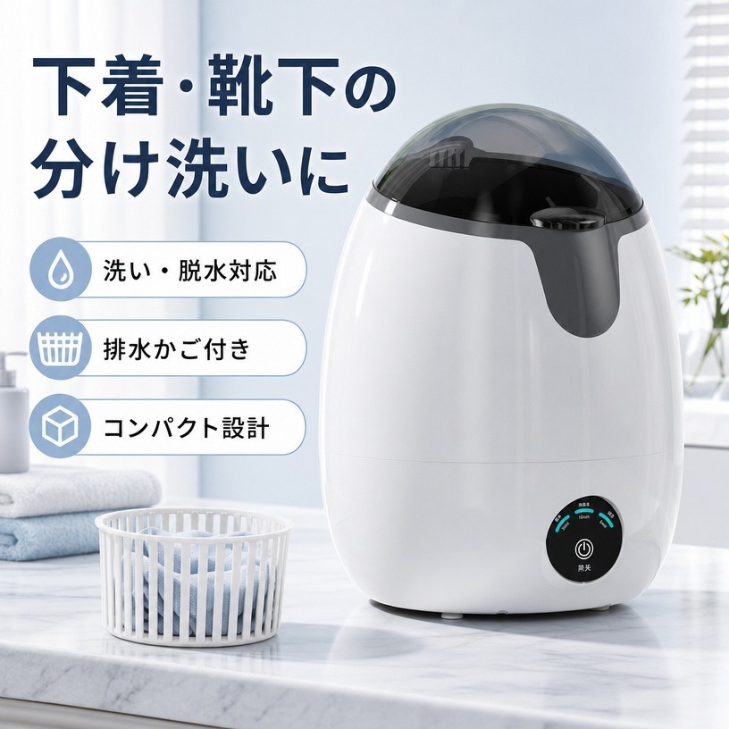 【ミニ洗濯に】小型半自動洗濯機 排水かご付き ブルーライト仕様 機械式 DC電源 コンセント式 下着 靴下用 寮 一人暮らし 家庭用 ミニ洗濯機 洗い脱水一体 小型洗濯機 下着洗濯機｜STマーケット