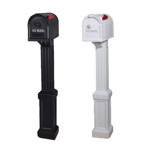 Postal Pro Mailbox Post Kit White Black 郵便受け 郵便うけ USA US郵便うけ アメリカン 亜米利加 白いこと 黒いこと 黒 白 大型