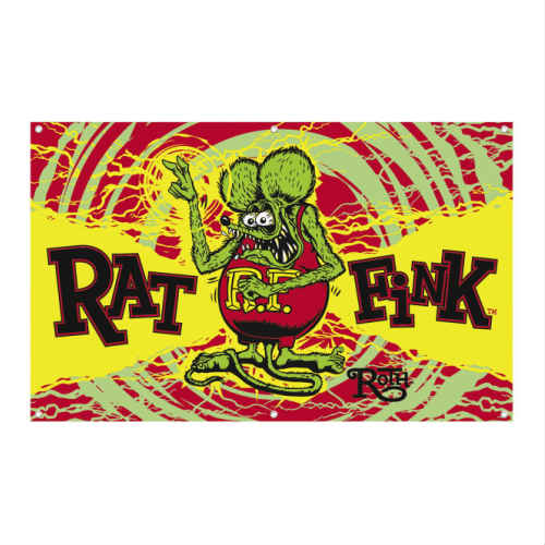 楽天市場 Rat Fink ラットフィンク バナー フラッグ Rnv15 壁掛け アメ車 エドロス Ratfink アメリカ Usa オフィシャル商品 タペストリー Stab Blue Enterprise