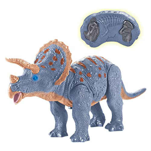 ラジコン Triceratops RC Walking Dinosaur Toy トリケラトプス リモコン ウォーキング ダイナソー ラジコン 恐竜 光る 歩く サウンド ライトアップ ギフト プレゼント 誕生日 クリスマス Dinosaur Planet