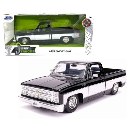 楽天市場 Jada 1985 Chevrolet C 10 Pickup Truck 1 24 Scale Diecast Model シボレー ピックアップトラック ミニカー アメリカ アメリカン カリフォルニア ダイキャスト アメ車 Black White ブラック ホワイト Stab Blue Enterprise