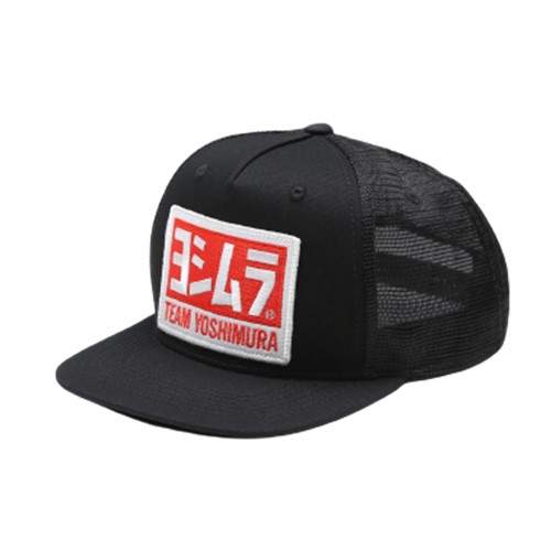 USヨシムラ TEAM SNAPBACK TRUCKER HAT BLACK ヨシムラ スナップバック トラッカー ハット キャップ マフラーメーカー アメリカ USA キャップ ブラック【並行輸入品】｜STAB BLUE ENTERPRISE