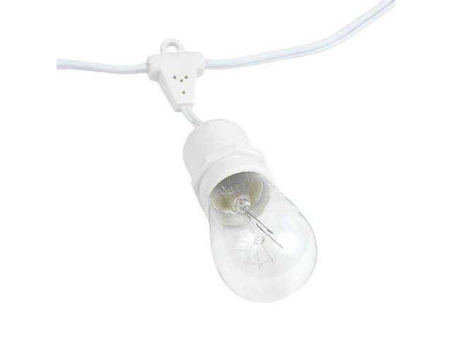 楽天市場】Outdoor Lighting Patio String Lights LED WhiteBlack 12球 G40 7m  アウトドアーライティング パティオストリングライト ホワイト ブラック イルミネーション ライト 電飾 業務用 ガーランドライト パーティ ランプ  アメリカ 【PS15】 : STAB BLUE ENTERPRISE