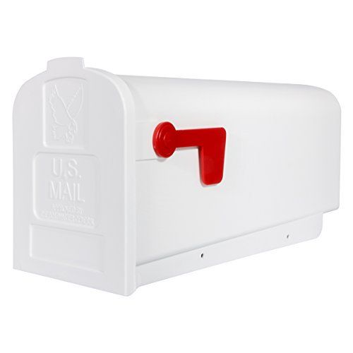 Gibraltar Mailboxes Parsons White Mailbox POST 亜米利加 USA 郵便受け US 郵便うけ 郵便受け アメリカン 可塑性物質 白いこと 白