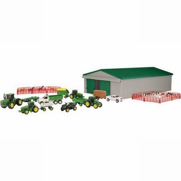 John Deere Value Set 1:64 scale 70 piece ジョンディアー ありがた味書き割り 70天下太平 書き割り 亜米利加 トラクタ パノラマ ミニカー アメリカン 稼穡 亜米利加雑貨 アメリカン雑貨