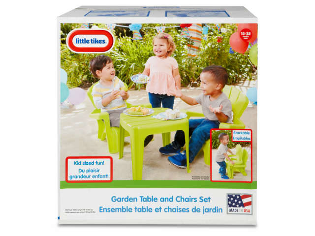 little tikes table and chairs with umbrella