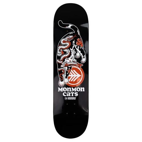 楽天市場】MONMON CATS Tebori Cat Skate Deck Black 8.5