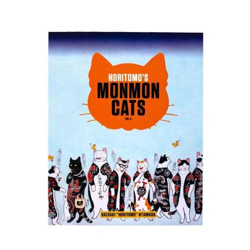 Monmon Cats Book Vol II モンモンキャット ブック 第2巻 本 Softcover 絵 絵画 猫 刺青 イレズミ tattoo タトゥー ねこ ネコ アメリカ カリフォルニア アメリカ雑貨 アメリカン雑貨