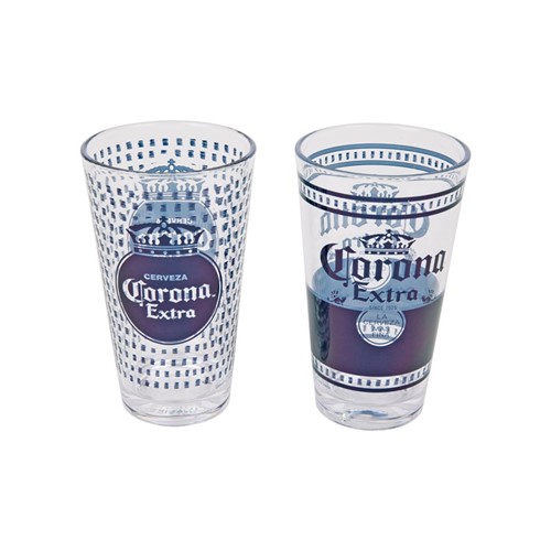 【楽天市場】CORONA BEER 16oz ACRYLIC PINT GLASSES SET OF TWO コロナビール アクリルグラス