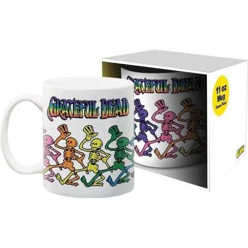 Grateful Dead Dancing Skeletons 11 Ounce Ceramic Mug グレイトフルデッド ダンシング スケルトン スカル 骸骨 11オンス セラミック マグ マグカップ 陶器 アメリカ アメリカン グレートフルデッド デッドベア