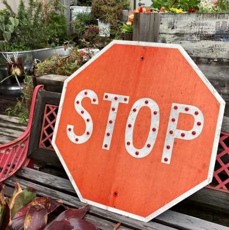 2021春大特価セール！ Vintage STOP Sign ビンテージ 看板 ストップ