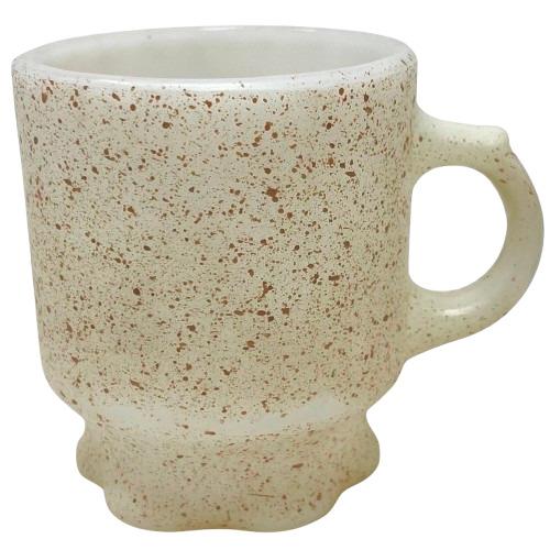 【中古】Fire King Splash Concord Mug Brownファイヤーキング スプラッシュ コン吊りひも 赤銅色 マグカップ スカロップ スカロップマグ 中古 外国でインポート中古品 Anchor Hocking USA ビンテージ 亜米利加 アメリカン 受けが良い 御花 花